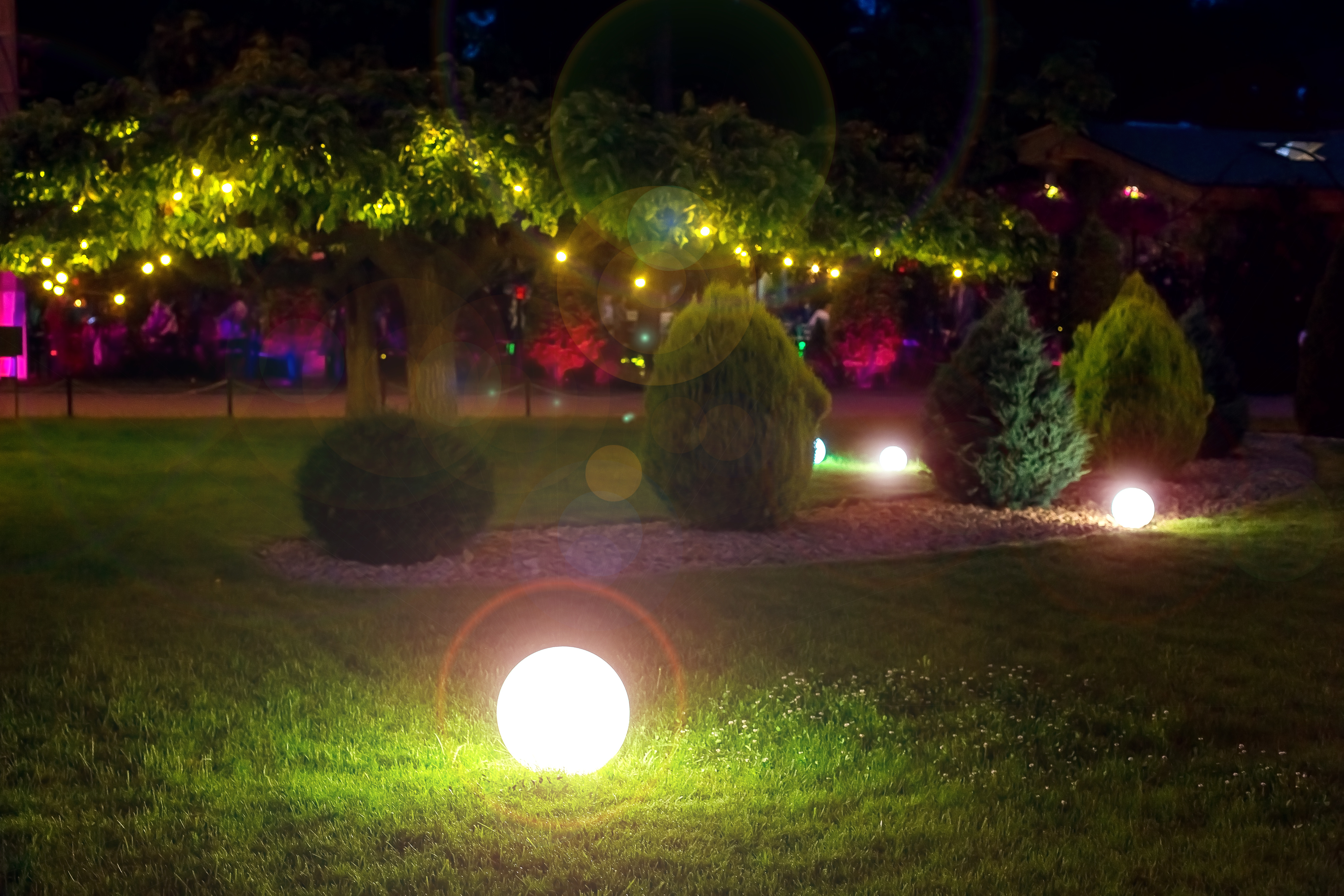 lumière dans un jardin bricopro