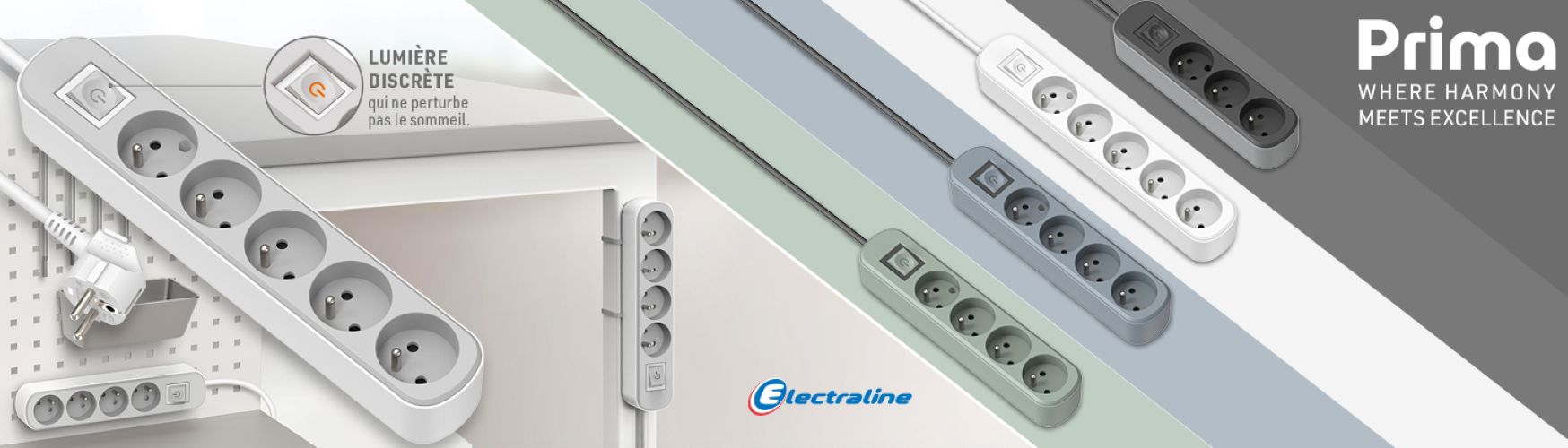 Prima, la multiprise Electraline disponible chez Bricopro