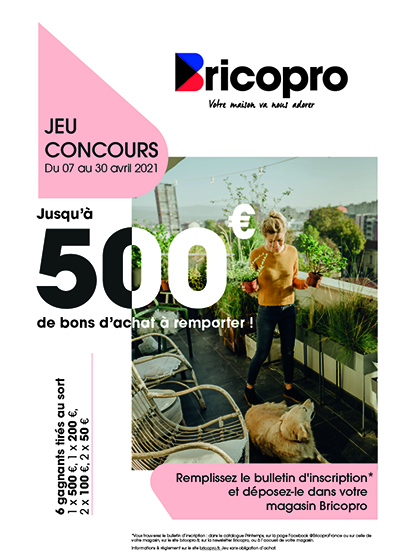 Affiche jeu concours printemps