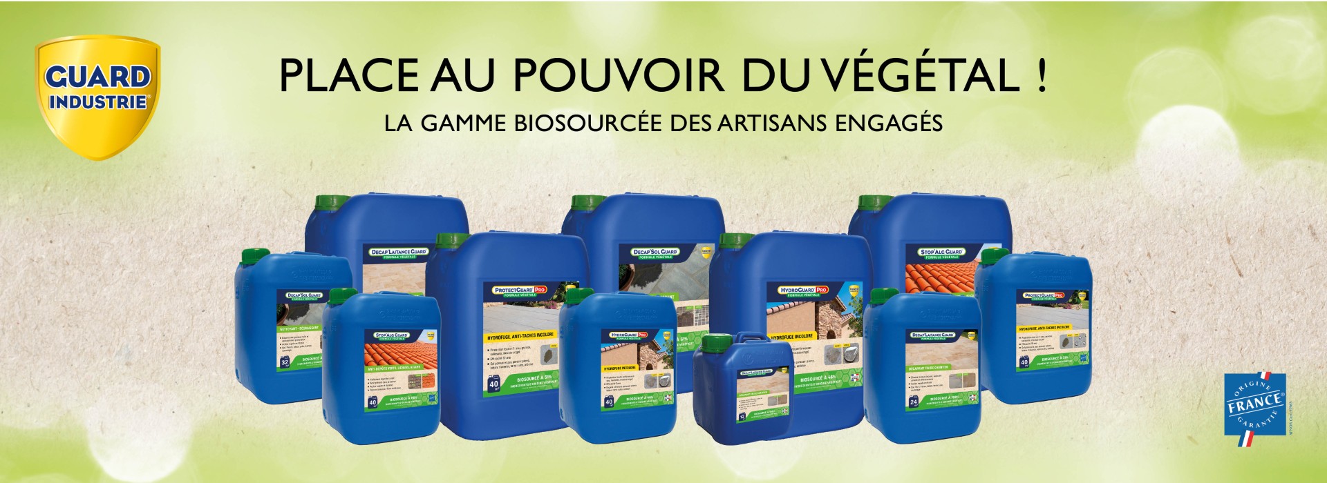 Gamme biosourcée - GUARD INDUSTRIE